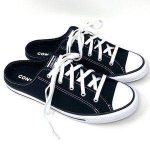 Converse Women Size 567945F Chuck Taylor AS DAINTY MULE SLIP BLACK Canvas Sandal